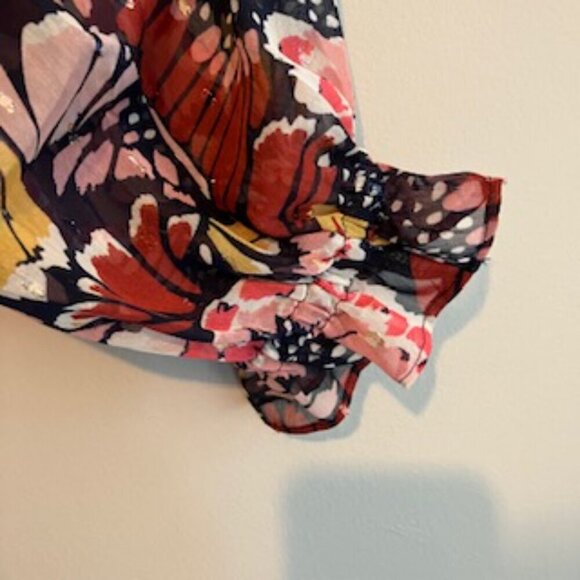 NWT Boden Ruffle neck shirt MUL size 10 - Picture 7 of 11